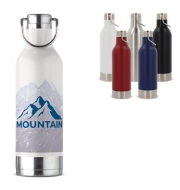 Toppoint Thermofles Adventure 400ml, dubbelwandige lekvrije thermofles – duurzaam relatiegeschenk voor avontuurlijke professionals
