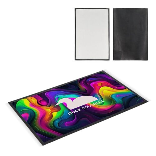 Deurmat sublimatie 60x90 cm, personaliseerbare mat met antislip onderzijde – bedrukt relatiegeschenk voor entrees en zakelijke ruimtes