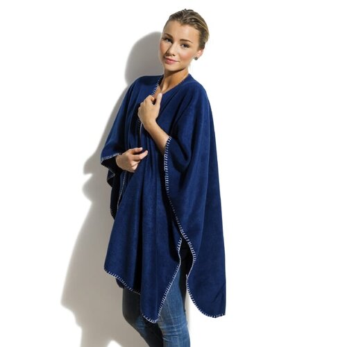 Nightingale fleece poncho LT54901 bedrukt met logo