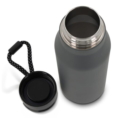 RVS thermofles met touw 600ml LT98858 bedrukt met logo – duurzaam relatiegeschenk