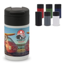 RVS thermofles Flow 250ml LT98712 bedrukt met logo – duurzaam relatiegeschenk voor bedrijven