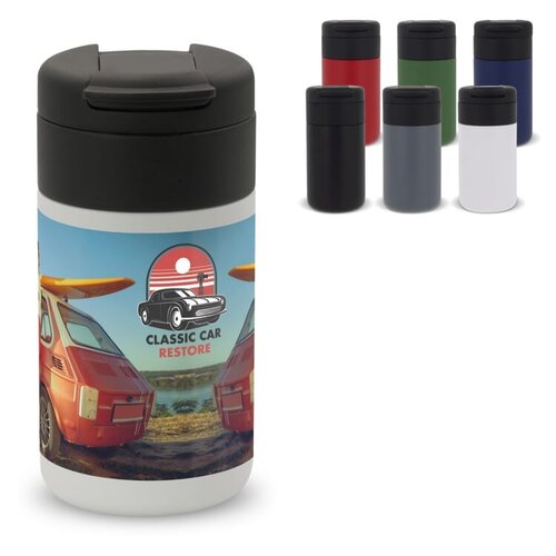 RVS thermofles Flow 250ml LT98712 bedrukt met logo – duurzaam relatiegeschenk voor bedrijven