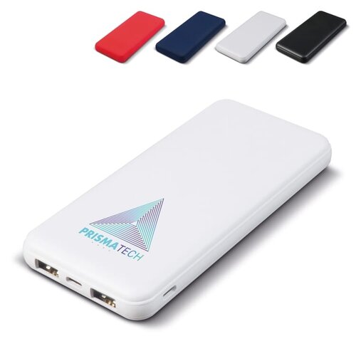 powerbank 10000mAh Elite LT95099 bedrukt met logo – modern relatiegeschenk voor bedrijven