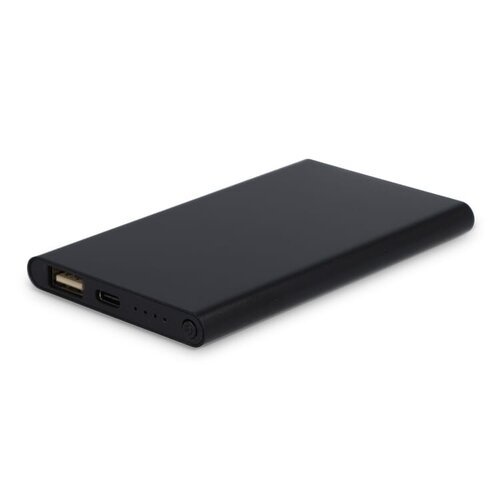 duurzame gerecycled aluminium powerbank Enera 4000mAh LT95514 bedrukt met logo – eco technologisch relatiegeschenk voor bedrijven