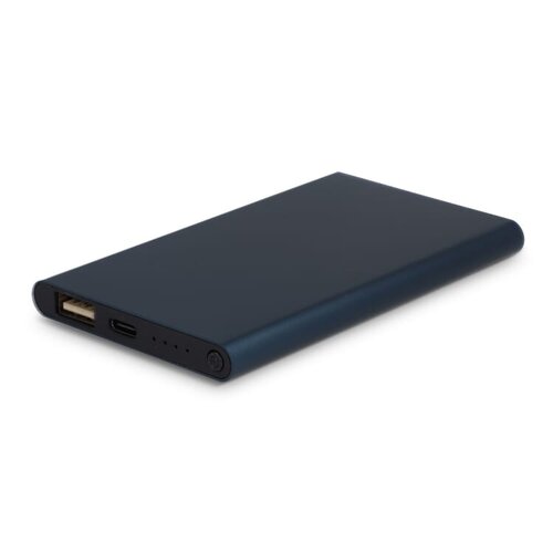 duurzame gerecycled aluminium powerbank Enera 4000mAh LT95514 bedrukt met logo – eco technologisch relatiegeschenk voor bedrijven