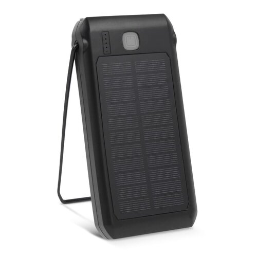 duurzame solar powerbank Quest 10000mAh LT95504 bedrukt met logo – eco technologisch relatiegeschenk voor bedrijven