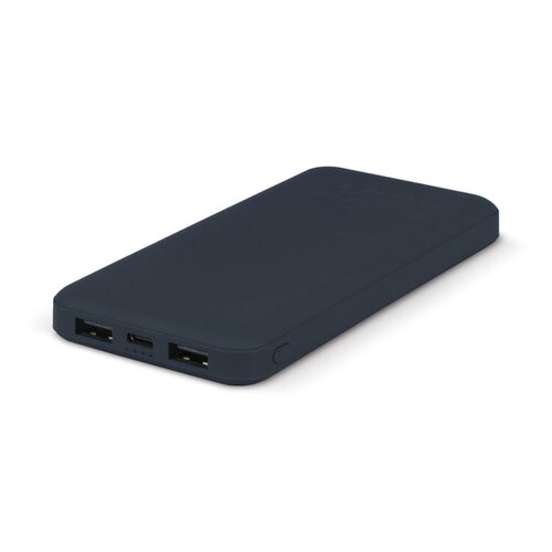 duurzame powerbank Rock 10000mAh LT95501 van gerecycled ABS bedrukt met logo – eco technologisch relatiegeschenk voor bedrijven