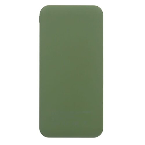 duurzame powerbank Rock 10000mAh LT95501 van gerecycled ABS bedrukt met logo – eco technologisch relatiegeschenk voor bedrijven