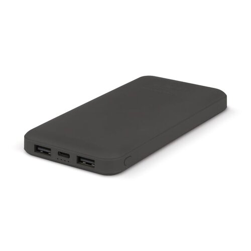 duurzame powerbank Rock 10000mAh LT95501 van gerecycled ABS bedrukt met logo – eco technologisch relatiegeschenk voor bedrijven