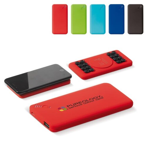 draadloze powerbank Blade Suction 4000mAh LT95082 bedrukt met logo – technologisch relatiegeschenk voor bedrijven