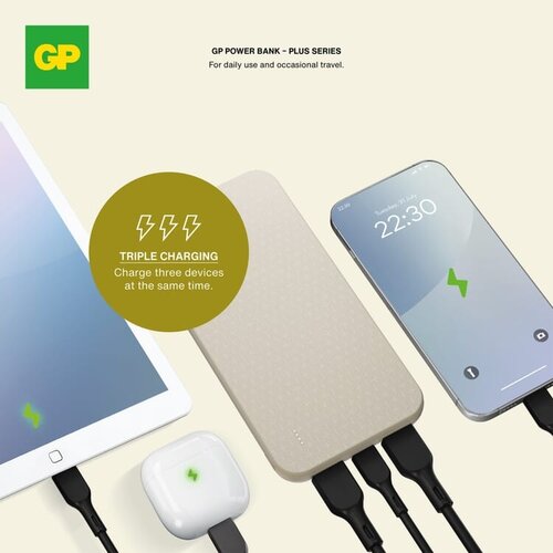 GP B+ Series powerbank 10000mAh LT45102 bedrukt met logo – betrouwbaar technologisch relatiegeschenk voor bedrijven