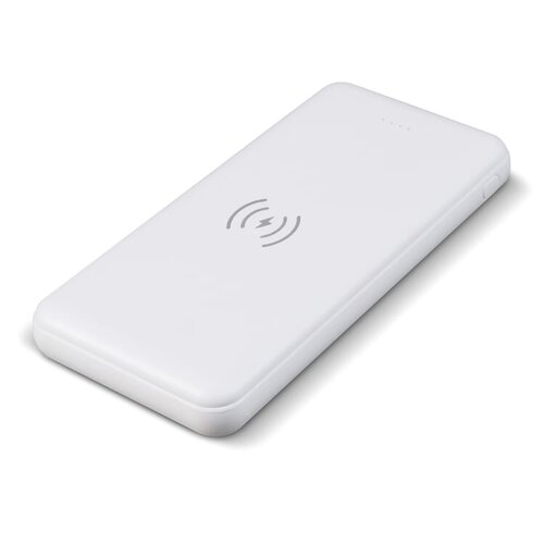 Elite Powerbank met draadloze oplader 8000mAh LT95096 bedrukt met logo – technologisch relatiegeschenk voor bedrijven