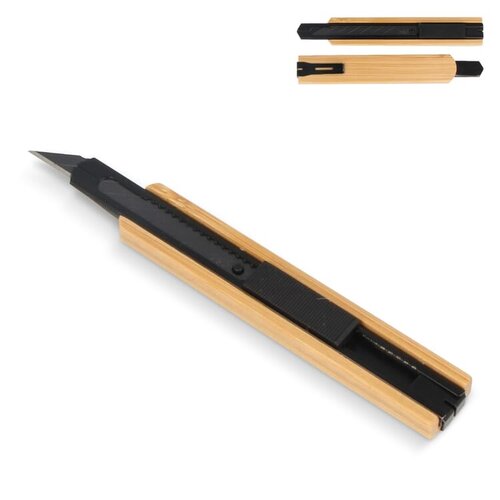 Hobby mes bamboe met ergonomisch handvat – duurzaam en precies gereedschap voor creatieve projecten en promotionele doeleinden