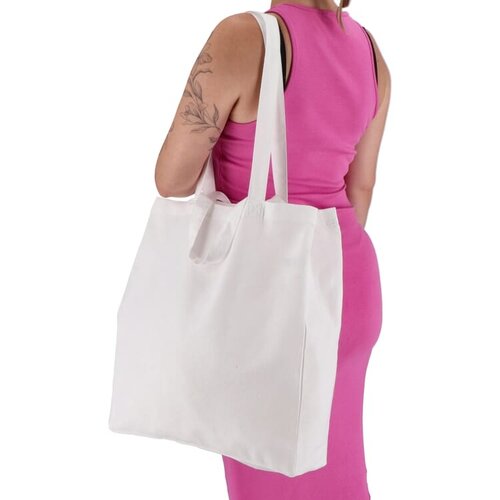 Katoenen tote OEKO-TEX® 140g, lichte duurzame tas met handvatten – milieuvriendelijk bedrukt relatiegeschenk voor retail en events