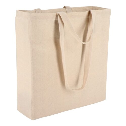 Katoenen tote OEKO-TEX® 140g naturel, duurzame tas met handvatten – milieuvriendelijk bedrukt relatiegeschenk voor retail en dagelijks gebruik