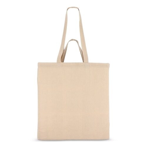 Katoenen tote OEKO-TEX® 140g naturel, duurzame tas met handvatten – milieuvriendelijk bedrukt relatiegeschenk voor retail en dagelijks gebruik
