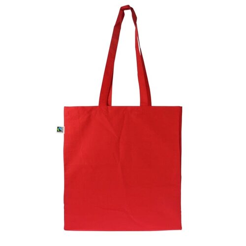 Fairtrade katoenen tas gekleurd LT95235 bedrukken met logo