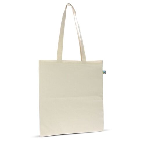 Fairtrade katoenen tas ecru LT95252 bedrukken met logo
