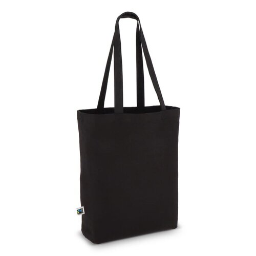 Fairtrade katoenen tas gekleurd 270g, stevige duurzame tas – ethisch bedrukt relatiegeschenk voor retail, events en promotie