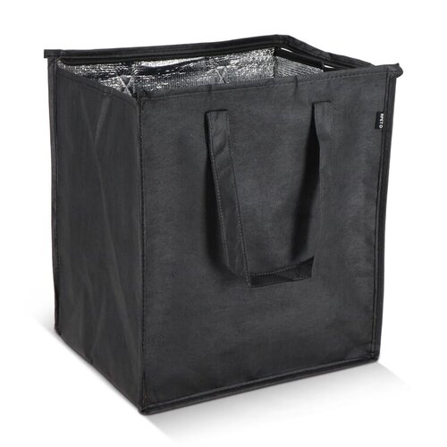 Koeltas R-PET Non-Woven LT95391 van gerecycled PET met aluminium isolatievoering en ruim drukoppervlak bedrukken met logo