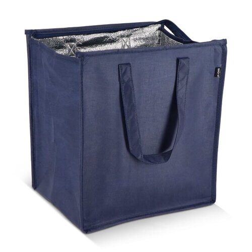Koeltas R-PET Non-Woven LT95391 van gerecycled PET met aluminium isolatievoering en ruim drukoppervlak bedrukken met logo