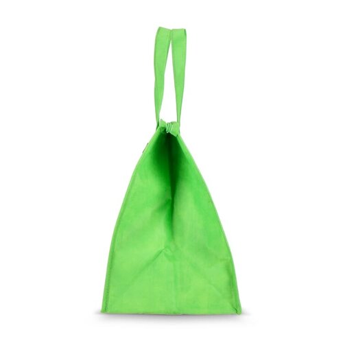 Koeltas R-PET Non-Woven LT95391 van gerecycled PET met aluminium isolatievoering en ruim drukoppervlak bedrukken met logo