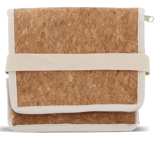 Kurk koeltas vierkant 22x18x18cm, duurzame compacte tas met draaghengsel – milieuvriendelijk bedrukt relatiegeschenk voor lunch en picknick