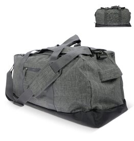 Duffel Mercurius R-PET, duurzame reistas van gerecyclede PET-flessen – milieuvriendelijk bedrukt relatiegeschenk voor reizen en sport