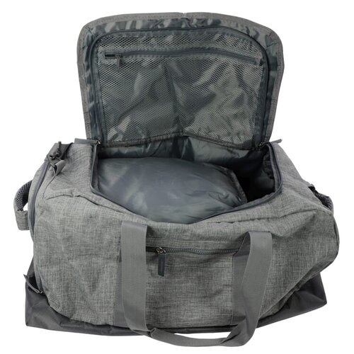 Duffel Mercurius R-PET, duurzame reistas van gerecyclede PET-flessen – milieuvriendelijk bedrukt relatiegeschenk voor reizen en sport