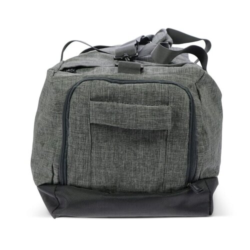 Duffel Mercurius R-PET, duurzame reistas van gerecyclede PET-flessen – milieuvriendelijk bedrukt relatiegeschenk voor reizen en sport