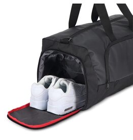 Weekend tas Maverick 27L, luxe reistas van jacquard en 600D met PU-coating – stijlvolle bedrukt relatiegeschenk voor reizen en werk