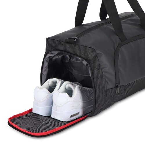 Weekend tas Maverick 27L, luxe reistas van jacquard en 600D met PU-coating – stijlvolle bedrukt relatiegeschenk voor reizen en werk