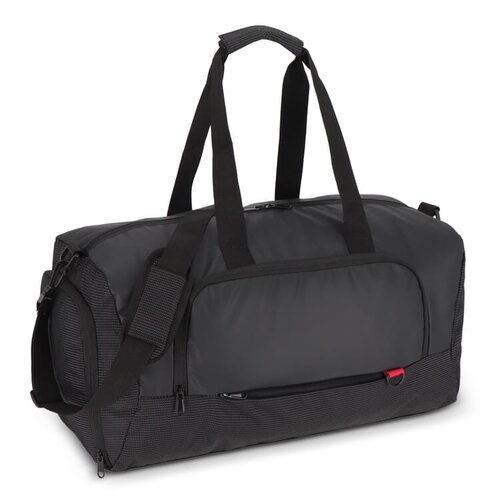 Weekend tas Maverick 27L, luxe reistas van jacquard en 600D met PU-coating – stijlvolle bedrukt relatiegeschenk voor reizen en werk