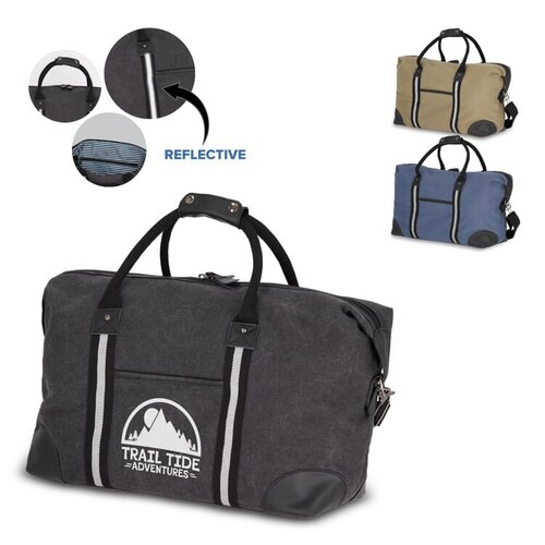 Gerecycled katoenen canvas weekendtas Harper - LT95299 Gerecycled katoenen canvas weekendtas Harper - LT95299
