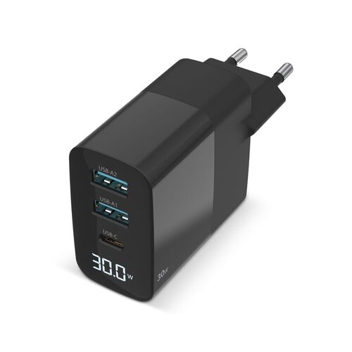 Sitecom CH-1001 30W GaN Power Delivery Wall Charger with LED display - LT40600 Sitecom CH-1001 30W GaN Power Delivery Wall Charger with LED display - LT40600