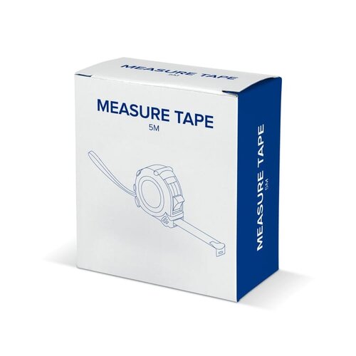 Fix rolmaat 5 meter bedrukken met logo DeBle meetlint met clip NL BE
