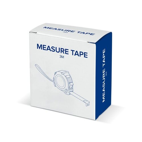Fix rolmaat 3 meter bedrukken met logo DeBle meetlint met clip NL BE