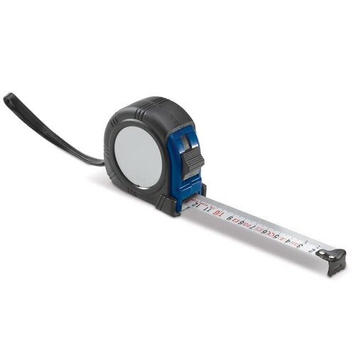 Rolmaat 5 meter bedrukken met logo DeBle meetlint met broekklem NL BE