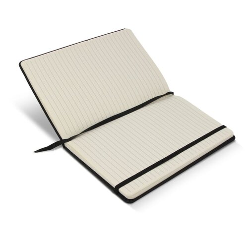 Duurzaam notitieboek R-PET/PU A5 met FSC-papier – luxe bedrukt relatiegeschenk van gerecycled materiaal voor kantoor en promotie