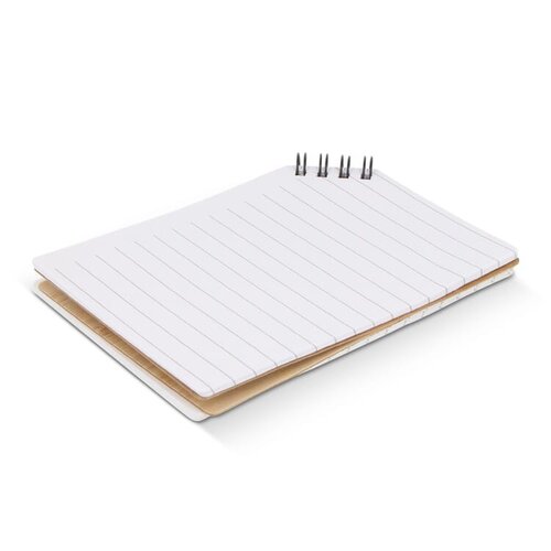 DéBlé bamboe hoekgebonden notitieboek LT92072 bedrukt met logo