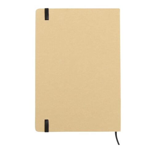 Compact notitieboek A6 met ronde hoeken, elastiek en leeslint – bedrukt relatiegeschenk voor dagelijks gebruik en zakelijke promoties