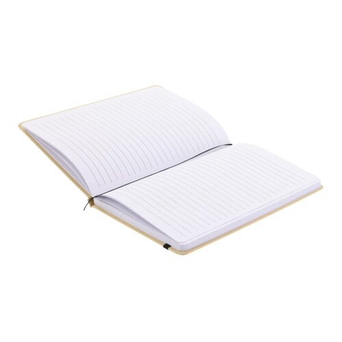 Compact notitieboek A6 met ronde hoeken, elastiek en leeslint – bedrukt relatiegeschenk voor dagelijks gebruik en zakelijke promoties