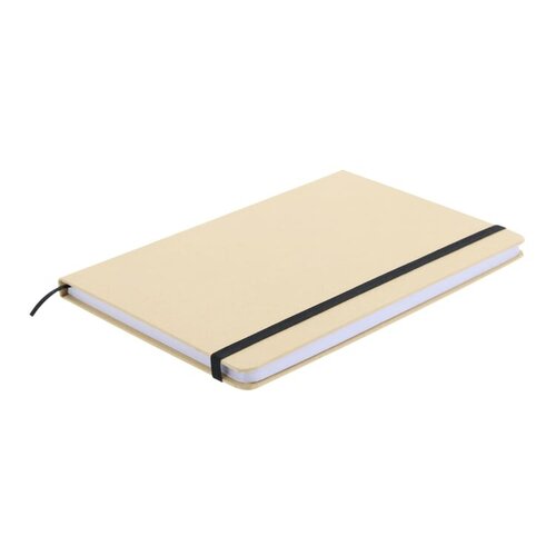 Compact notitieboek A6 met ronde hoeken, elastiek en leeslint – bedrukt relatiegeschenk voor dagelijks gebruik en zakelijke promoties