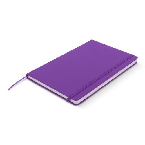 PU notitieboek A5 met puntraster – stijlvol bedrukt relatiegeschenk met elastiek en lint voor kantoor en creatieve toepassingen