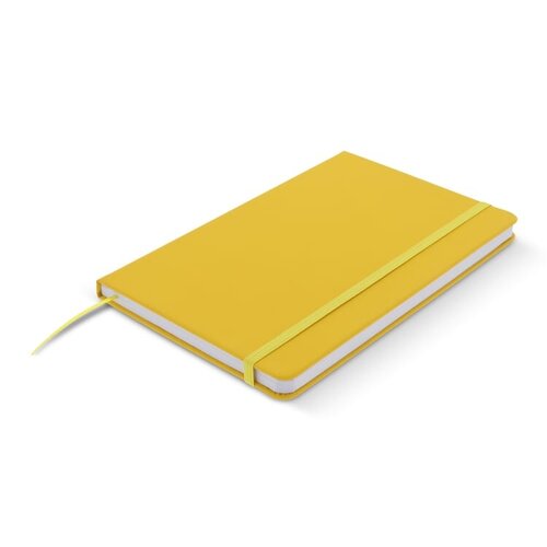 PU notitieboek A5 met puntraster – stijlvol bedrukt relatiegeschenk met elastiek en lint voor kantoor en creatieve toepassingen