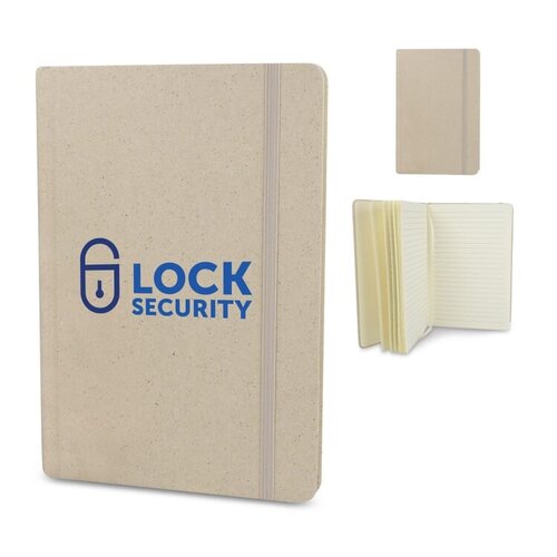 DéBlé graspapier notitieboek LT92081 bedrukt met logo