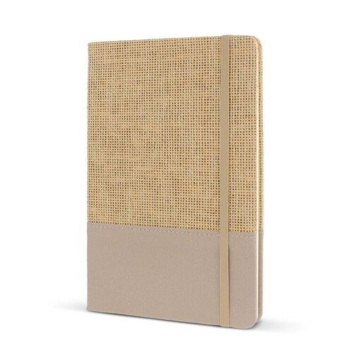 DéBlé jute notitieboek LT92077 bedrukt met logo