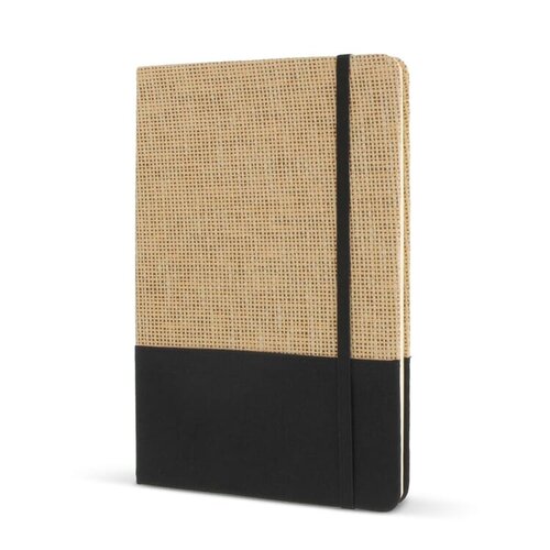 DéBlé jute notitieboek LT92077 bedrukt met logo