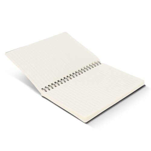 duurzaam notebook midi van gerecycled leer met logo – DeBle relatiegeschenk met luxe uitstraling en milieuvriendelijke afwerking voor bedrijven