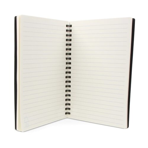 duurzaam notebook midi van gerecycled leer met logo – DeBle relatiegeschenk met luxe uitstraling en milieuvriendelijke afwerking voor bedrijven